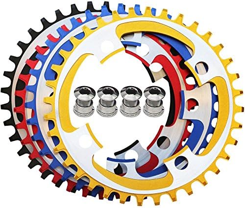JNP Minus Plus Teeth Single Speed Road Track Bicycle MTB BMX Cycling Downhill FR XC Bike Crank set Chainring Chainwheel Gold