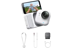 Insta360 GO Ultra Standard Bundle Arctic White - Tiny Hands-Free 4K Cam, Lightweight & Portable, Low Light Excellence, Mount Anywhere, FlowState Stabilization, 200 Min Battery Life, Waterproof to 33ft
