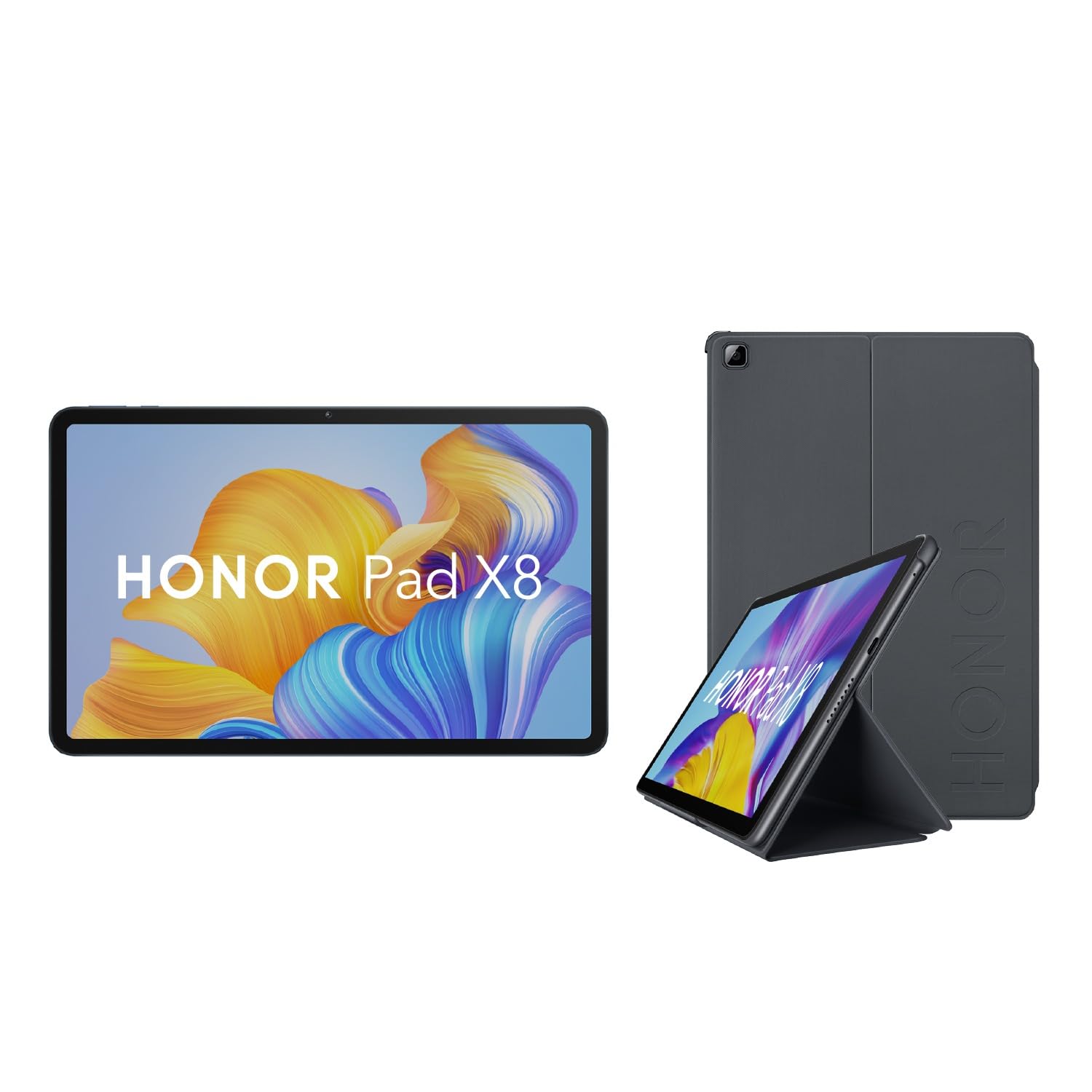 HONOR Pad X8 with Free Flip-Cover, 25.65cm (10.1 inch) FHD Display, 4GB RAM 64GB ROM, Mediatek MT8786, Android 12, TUV Rheinl