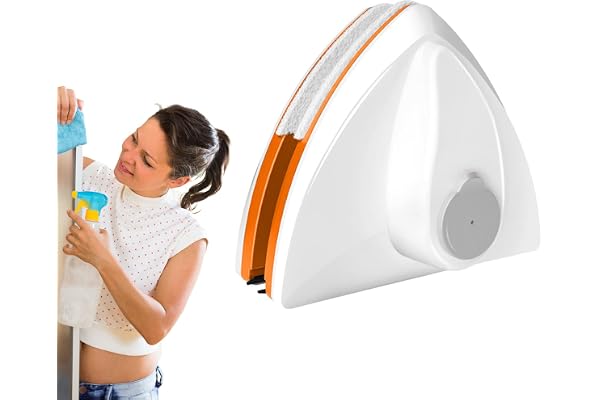 Tuzsocr Lave Vitre Magnétique Nettoyeu,Nettoyant à vitres double face,Verre latéral Outils d'essuie-Glace,avec Corde Anti-Chute,pour épaisseur de Verre 20-30 mm Outil de Nettoyage magnétique(20-30 mm)