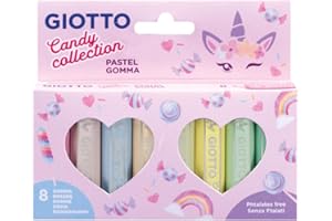 GIOTTO Gomma Candy Collection Pastel in Astuccio 8 pz