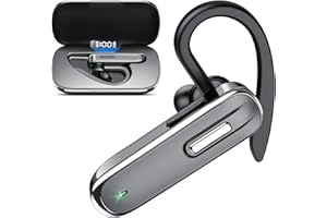 IKG Auriculares Inalambricos Bluetooth,100H de Tiempo de conversación,Auriculares Bluetooth con Carcasa de Carga LED,Auriculares Inalambricos Individuales V5.3 con micrófono con cancelación de Ruido