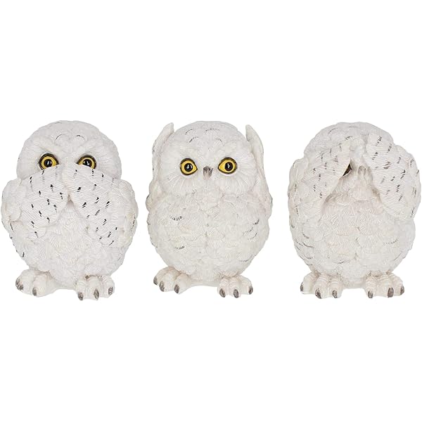3 uil Figurines Decor zie geen kwaad, hoor geen kwaad – MY