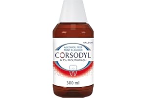 Corsodyl Mouthwash Gum Disease Treatment for Adults, Chlorhexidine Mouthwash for Gingivitis Treatment, Alcohol Free, Mint 300ml