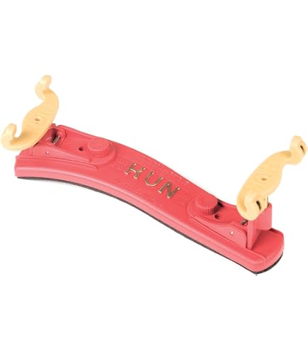 Coussinet De Violon Kun 100C - Clipable En 1/4 Ou 1/8, Avec Mini-pieds Rabattables Jaune