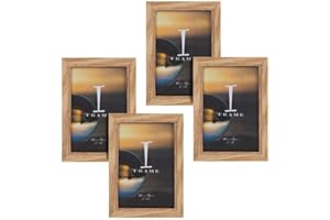 WIDDOP AND CO Widdop 4' x 6' - iFrame Set of 4 Photo Frames Oak Finish