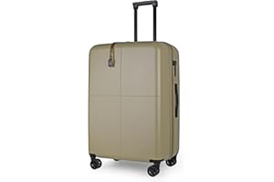 JLY Premium Olive Green Hard Shell Luggage Suitcase Large - 100% German Bayer Polycarbonate - 4 Spinner Wheel Check in Expandable Suitcase - Superior Organisation TSA Security Lock Ultra-Quiet Wheels