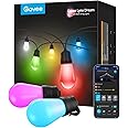 Govee Outdoor Fairy Lights, Smart LED Wifi RGBICW Bulbs, IP65 Waterproof, Works with Alexa and Google Assistant, App Control,