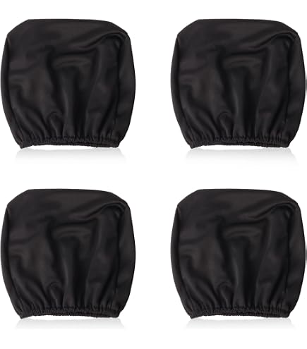 Housses Appuie-tête Voiture JAONLD - Lot De 4 En Polyester Respirant - Protection Anti-poussière Lavable - Universel (Beige)