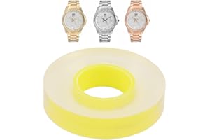 BRRNOO Película Protectora de Correa de Reloj de 15 Mm, Cinta Protectora de PVC Transparente Antiestática para Reloj, Película Protectora de PVC Delgada Y Estirable para Joyería, Protector de Pantalla Transp