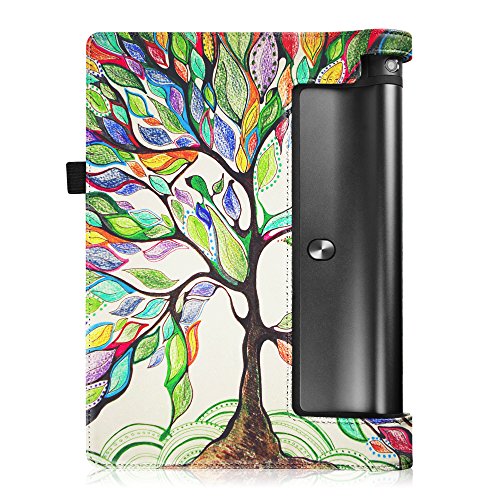 Fintie Lenovo Yoga Tablet 3 10 Hülle Case – Slim Fit Folio Premium Kunstleder Schutzhülle Tasche Etui Smart Cover mit Auto Sleep / Wake für Lenovo Yoga Tablet 3 25,7 cm (10,1 Zoll), Liebesbaum - 6