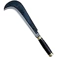 QATHAAL Multi Purpose High Tempered Carbon Steel Kitchen Full Tang Knife Traditional Handmade Madurai Billhook. Coconut Chaku