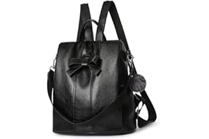 NICOLE & DORIS Damski plecak skórzany, antykradzieżowy, wielofunkcyjny, plecak szkolny, plecak miejski, na podróż, czas wolny, do pracy, czarny, L, Vintage, złoty, elegancki