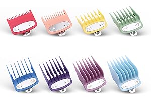 ROZIAPRO Professional Hair Clipper Guide Combs Replacement Guards Set Attachment Limit Comb Great Fits for Many Clippers/Trimmers