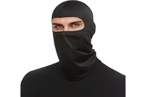 VIAUMBR Cagoule fine pour moto, ski, moto, vélo, respirant, protection solaire, homme et femme