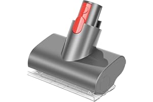 RUKHOOL Mini Cepillo Motorizado para Dyson V15 V11 V10 V8 V7 Mini Escoba Accesorios para Limpieza de Colchon Cama Tapete Tapiceria Escadas Elétrico Turbina Cepillo Recambio para Automóvel e Escadas