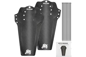 Geila Bike Fender, 2 Pcs MTB Mud Guard, Mountain Bike Mudguard, Bicycle Fenders Front and Rear Compatible with 26", 27.5", 29", Plus Size and Fat Bike Wheel