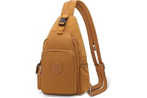 REETEE Bolsa de Pecho para Hombres Mujeres Impermeable Nylon Mochila Cruzada Sling Bag, Pequeñas Bolso Bandolera Cruzada para Viaje, Deporte y Uso Diario