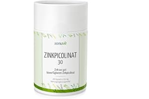 Sanuvit® - Zink 30 mg pro Kapsel | 180 Kapseln | Hochdosiert | Zink aus Zinkpicolinat | Hohe Bioverfügbarkeit und Verträglichkeit | Hergestellt in Österreich
