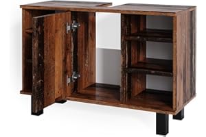 Vicco Mobile sottolavabo per bagno Fynn, Legno antico, 80 x 54 cm