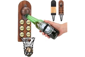 LKEVREG Flaschenöffner Wand,Flaschenöffner mit auffangbehälter,Flaschenöffner magnetisch für Innen Außen,Einzigartige Geschenkideen Geschenke für Männer Weihnachten Geschenke,Bar Zubehör für Hause, Freien.