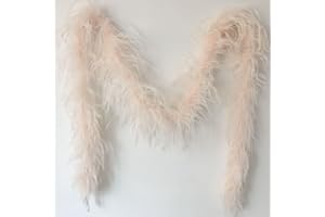 Sowder 72inch Length 1ply Ostrich Feather Boa for Wedding/party Decoration, Feather Scraf
