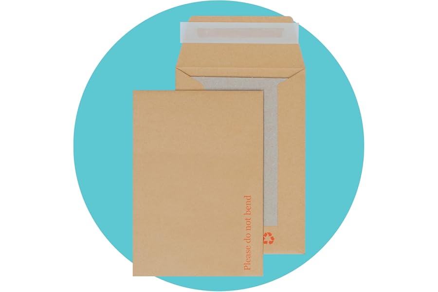 Triplast 250 x A6 C6 Manilla Hard Board Back Envelopes (162x114mm) - Cardboard Backed Mailers with Peel & Seal Strip - Rigid Do Not Bend Envelopes for Mailing Posting Shipping & Storing Documents