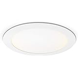Pannello LED, rotondo con 18 W di potenza, montaggio a incasso, opzionale a intensità variabile, bianco neutro, 22,5 cm, tipo