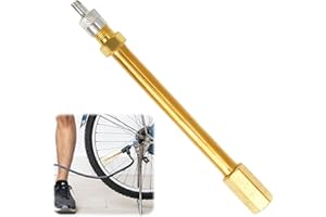 Hugwait 10 cm Rückschlagventilverlängerung Reifenventil Verlängerung 10cm, Ventilverlängerungen Mit Rückschlagventil, Ventil Verlängerung Langlebiges Messing