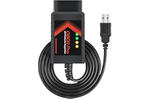 OBDMONSTER FORScan OBD2 Adaptateur OBDII Diagnostic Auto pour Windows,Outil de Diagnostic Automobile de Codage avec commutateur Automatique (MS/HS) Can pour Les véhicules Ford Lincoln Mazda Mercury Series