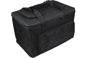 ITODA Large Art Supply Carrier Bags Waterproof Art Tool Bag Messenger Bag Organizer Craft Storage Tote Bag Case Carry-All Box with Handle Shoulder Strap for Palette Paints Brushes Pen Pencil Book