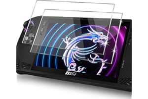 Zerrshoo Schutzfolie für MSI Claw A1M, MSI Claw A1M Panzer Schutz Glas 2 Stück, Panzerfolie für MSI Claw A1M, HD-Schutzfolie Kratzfest für MSI Claw A1M