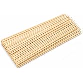 Orret Home 100 Adet 40 cm &Ccedil;&ouml;p Şiş Ahşap Tek Kullanımlık Mangal Şişi Uzun &Ccedil;&ouml;p Şiş Barbek&uuml; Izgara Fırın Uyumlu Marshmallow Şiş 
