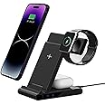 Wireless Charger travel charger for Phone iPhone Wireless Charger apple Watch Wireless Charger for AirPods Pro Charging Station for iPhone Foldable Dock 3 in 1 wireless charging station apple