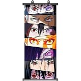 ZPPLD Naruto Poster - Sharingan Scroll Large Anime Manga Wall Decor 70x30cm