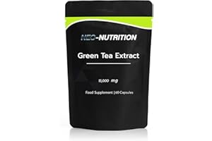 NEO-NUTRITION Green Tea Extract 15,000mg - 95% Polyphenols (490mg per Capsule) - 60 Vegan Capsules 2 Month Supply - letterbox Friendly Pouch