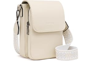 MUIIKOLA Sacs bandoulière femme,Petit Sac à Bandoulière,Besace Sacoche Messenger Téléphone Cuir PU Rigide Sac à Bandoulière Femme Portefeuille en Cuir PU avec Réglables Bandoulière