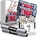 2 spa films 4 cosmetic body clay wrap pack 4 thermal sauna foil wraps home spa kit