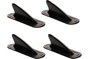 Canzoon Aileron Planche Surf 4Pcs Aileron De Surf Détachable Planche A Pagaie Gonflable Pour Stand Up Paddle Gonflable Planche De Surf Et Planche A Pagaie(Le Noir)