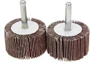 Utoolmart - Ruote con mandrino con testa abrasiva da 40 mm per levigatura, lucidatura, kit di accessori rotanti utilizzati per la macinazione di 2 pezzi