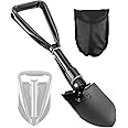 PLACHIDAY Digging Shovel, 18.5'' Lightweight Garden Shovel Portable Sport Utility Collapsible Shovel for Home Garden Yard Work Camping Hiking Beach Military Emergency