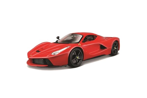 Bburago - LaFerrari R&P - Modèle réduit réaliste à l'échelle 1:18, Licence Officielle Ferrari, âge recommandé 3+ Ans