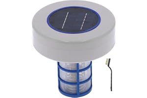 CUEI Ionizador de Piscina Solar, Limpiador de Piscina Flotante de Alta Eficiencia, Purificador de Agua de Piscina Profesional Compatible con Piscina de Agua Dulce Y Salada Y SPA, Estanque, Fuentes