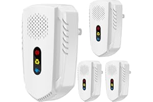 PestoPulse 2025 Ultrasonic Pest Repeller, 4 PCS Mouse repellent, 3 Model Repeller Plug in Pest Control, Efficient Against Mice Rat Mosquitoes Spider Cockroach Moths Ants Etc (white 2)