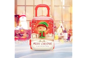 URFEDA Valigia da Viaggio per I Bambini, Mini Deposito Box Adatto Bambola Giocattolo Trolley Valigia di Caso del Bambino di Plastica Sveglio di Rotolamento della Valigia per Bambini