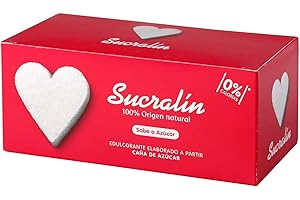 SUCRALIN DE SUCRALOSE SUCRALIN® - Edulcorante Sucralosa Granulado 50 sobres | 100% Natural | El Sustituto de Azúcar de Calidad Gourmet | Auténtico Sabor de Azúcar | 0% calorías |