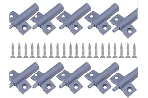 PAIKIUU 10 Stück Soft-Close-Dämpfer Türschließer mit Schrauben, Anti Slam Türdämpfer Scharnierpuffer Küchenschrank Türstopper Schublade leises Schließen Dämpferpuffer