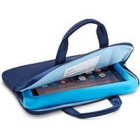NuPro Hülle mit Reißverschluss für Fire 7 Kids Edition- und Fire HD 8 Kids Edition-Tablet, Marineblau/Blau
