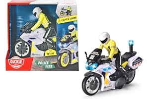 Dickie Toys Moto Mossos 17 cm z figurą, mechanizmem ciernym, światłem i dźwiękiem, od 3 lat (203712018SIE)