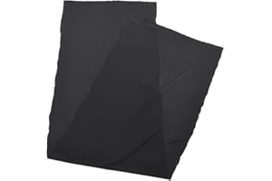 ZERONE 170 cm x 50 cm, tkanina do grilla, pyłoszczelna tkanina głośnikowa, tkanina siatkowa, osłona ochronna do głośnika stereo audio (czarna)